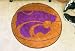 NCAA KANSAS STATE WILDCATS BASKETBALL SHAPED DOOR MAT RUG