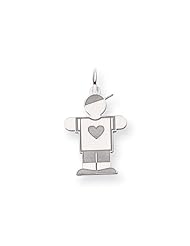 14k White Gold Kid Charm Cyber Monday Special