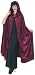 Deluxe Burgundy Hooded Cape