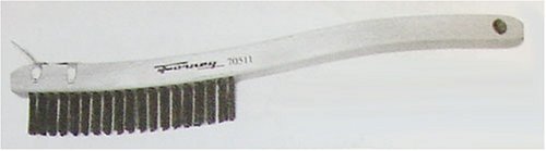 Forney 70511 13-1/2 Long Handle Carbon Steel with Metal Scraped Wire Scratch Brushes