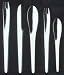 Georg Jensen Arne Jacobsen 5-piece Steel Cutlery Set