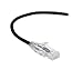 Black Box C6APC28-BK-15 SLIM-NET CAT6A 28-AWG 500-MHZ STRANDED ETHERNET PATCH CABLE - UNSHIELDED, PVC, S