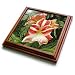Candy Stripe - Photography Flowers - 8x8 Trivet With 6x6 Ceramic Tile