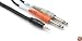 Hosa CMP153 Y Cable 1/8 Inch TRS to Dual 1/4 Inch TS Cable - 3 Foot