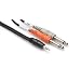 Hosa CMP153 Y Cable 1/8 Inch TRS to Dual 1/4 Inch TS Cable - 3 Foot