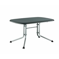Kettler Gartentisch oval 140x90cm, silber/eisengrau Aluminiumgestell silber, Kettalux-Plus-Platte