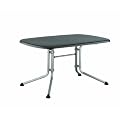 Kettler Gartentisch oval 140x90cm, silber/eisengrau Aluminiumgestell silber, Kettalux-Plus-Platte