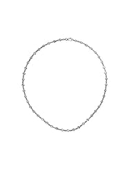 18KT White DBY Necklaces Length = 18