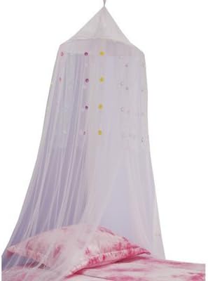 Style Selections 94-in Multi-Colored Canopy Twin Bed Curtain