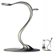 eShave S Shaving Stand for Brush and Razor - Nickel Plated Finish