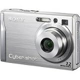 Photo : Sony Cybershot DSCW80 7.2MP Digital Camera with 3x Optical Zoom and Super Steady Shot (Silver)