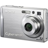 Sony Cybershot DSCW80 7.2MP Digital Camera with 3x Optical Zoom and Super Steady Shot (Black)