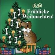 Fr�hliche Weihnachten - Hund