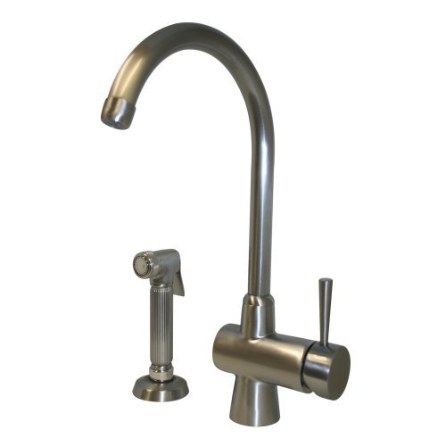 Wh16666 Tit Single Handle Side Sprayer Kitchen Faucet In Titanium