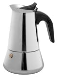 Edelstahl Espressokocher / Mokkabereiter für 4 Tassen inkl. 250g Espresso