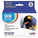 EPSON AMERICA, INC. T099920 (99) Claria Ink, 450 Page-Yield, 5/PK, Assorted