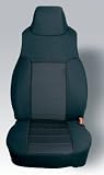 Rugged Ridge Custom Fit Seat Covers Poly Cotton Seat Covers- Front Jeep Wrangler 2003 to 2006 (Pair)- Black