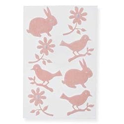Pink Felt Appliqu&eacute; Stickers