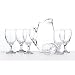 Libbey 7 piece Carolina set includes one 90 ounce pitcher and 6 16 ounce footed goblets.