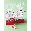 Red Scallop Treat Bags & Tags
