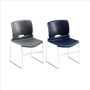 HON 404111 Olson Stacking Chairs, 4040 Series, 4 Per Carton, Lava Shell With Chrome Frame by Hon