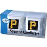 Pittsburgh Pirates 2 Pack Vanilla Scented Candles - MLB Baseball Fan Shop Sports Team Merchandise