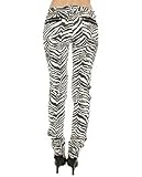 Tripp NYC The Skinny Jean in Black & White Zebra,Denim for Women