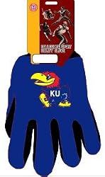 Kansas Jayhawks Two Tone Gloves - College Athletics Sports Merchandise