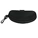 Black Glasses Eyeglasses Safety Zippered Case Holder