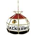 NHL Chicago Blackhawks Stained Glass Tiffany Lamp - 16 inch diameter