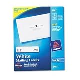 Avery 8461 White Ink Jet Mailing Labels, 1 x4, 2,000 per Box