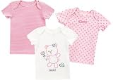 Carters 3PK Pink & White Baby T-shirts
