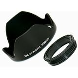 JJC 58mm Plastic Screw-in Lens Hood for selected Canon, Fuji, Nikon, Pentax lenses