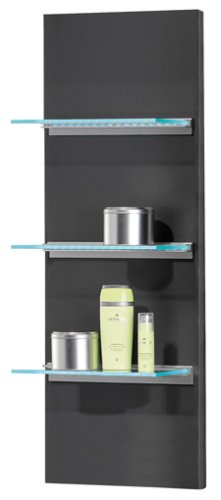 Fackelmann 80941 Seiten-Paneel KARA mit Beleuchtung anthrazit 108x60x32