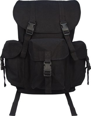 Black Canvas Outfitter Rucksack