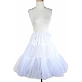 Hey Viv! Poodle Skirt Crinoline - Plus Sz White