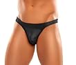 1st Fantasies Male Power Satin Lycra BLACK Bong Thong