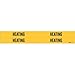 Brady 7124-4, 93122 Self-Sticking Vinyl Pipe Marker, (Pack of 50 Cards)
