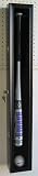 Single Baseball Bat & Ball Display Case Holder Cabinet, with UV protection Acrylic door, Black Finish (B001VH-BL)