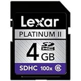 Lexar Platinum II 4 GB 100x SD/SDHC Flash Memory Card LSD4GBBSBNA100