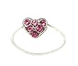 Toe Ring - T31 - Crystal Illusion - Small Heart ~ Rose (Pink)