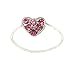 Toe Ring - T31 - Crystal Illusion - Small Heart ~ Rose (Pink)