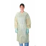 Basic Isolation / Cover Gown in Yellow (Case of 50) Size: Regular / Large