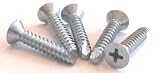 10 X 3/4 Type 25 TCS / Phillips / Flat Head / Steel / Zinc / 7,000 Pc. Carton