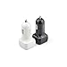 KabelDirekt 4.8A / 24W 2 Port High Speed Car Charger with IDD Technology (Intelligent Device Detection) for Apple, Samsung, Android, iOS devices and a lot more - 12-18V - white - TOP Series