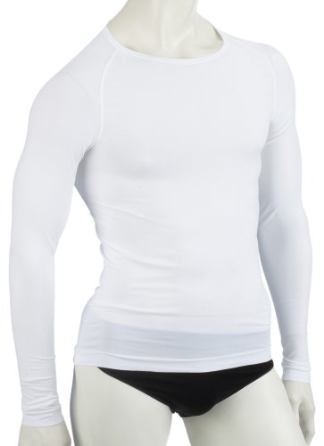 The Mobile Society Herren Funkionsunterw&auml;sche Long Shirt Silver Light, weiss (white) , XXL Preisvergleich