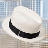 Straw Center Dent Fedora Hat
