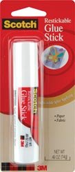 3M Scotch Restickable Glue Stick .40 Ounce 6314; 6 Items/Order