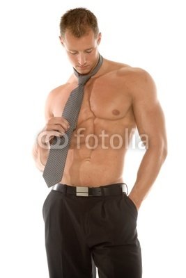 Wallmonkeys Peel and Stick Wall Decals - Sexy Man Thinking - 18
