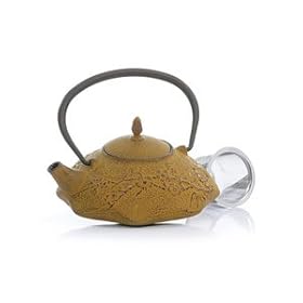Hues N Brews Fresh Cast Iron Sand Teapot 20-oz. by Hues N Brews
